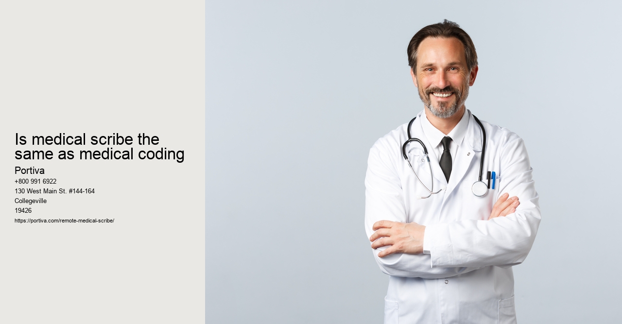 Is medical scribe the same as medical coding